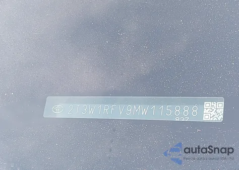 2021 Toyota Rav4 Xle z USA, uszkodzony, nr VIN 2T3W1RFV9MW115888